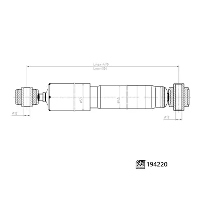 FEBI BILSTEIN 194220 Arka Amortısor (Sağ   Sol) Nemo Bıpper Bıpper Tepee 1,4   1,4hdı Fıorıno 1,4 1,3jtd 02   08> 51821089