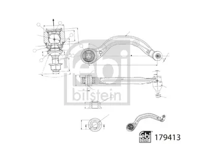 FEBI BILSTEIN 179413 Salıncak Burcu Tesla Model Y 23> 104435400A 15078 212308 2628204 33104914 45053 4613796 5016608 52847 73479 850081512 BCA7848 CB9005L CS3507L FCA7848 G52103 J4900802 NST8228 S063026S SCA10018 TSBS006