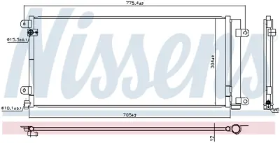 NISSENS 941224 Klima Radyatoru Honda Cıvıc X 1.5 Vtec Rs 16>21 Fc5 350494 CF20602 M7130500