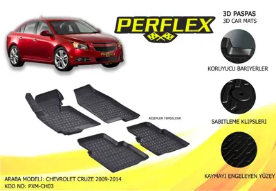 PERFLEX PXM-CH03 Paspas 3d Havuzlu X-Mat Cruze 2009-2014 